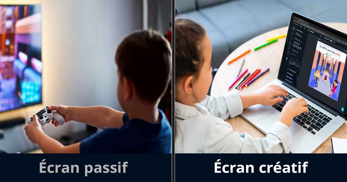 Temps d’écran chez les enfants au Québec : comment passer d’un écran passif à un écran créatif ?