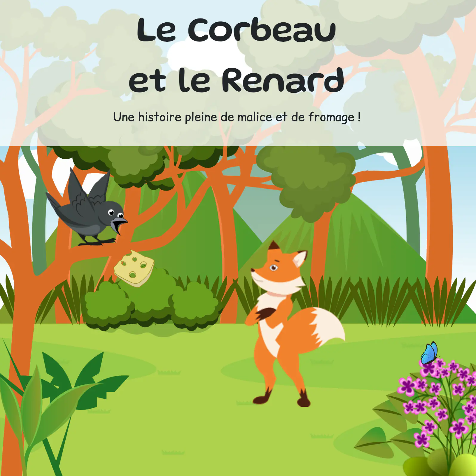 Couverture de l'histoire Le Corbeau  et le Renard 